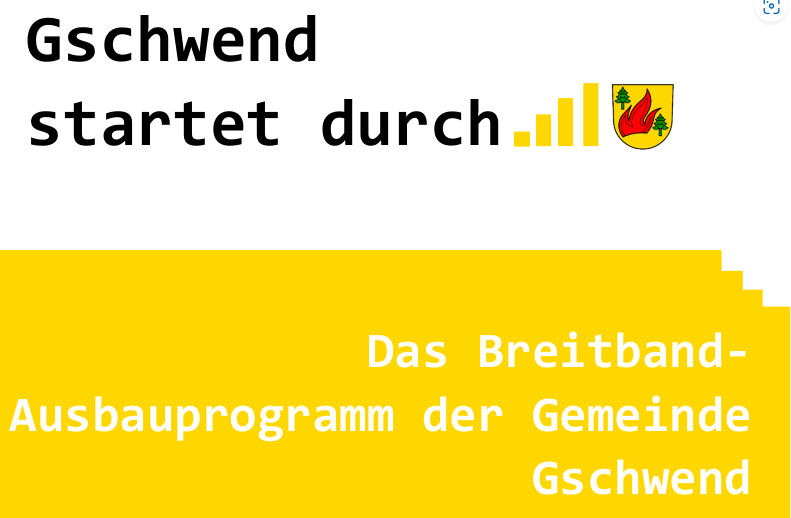 Breitbandausbau auf Gemeindegebiet – aktueller Stand März 2024