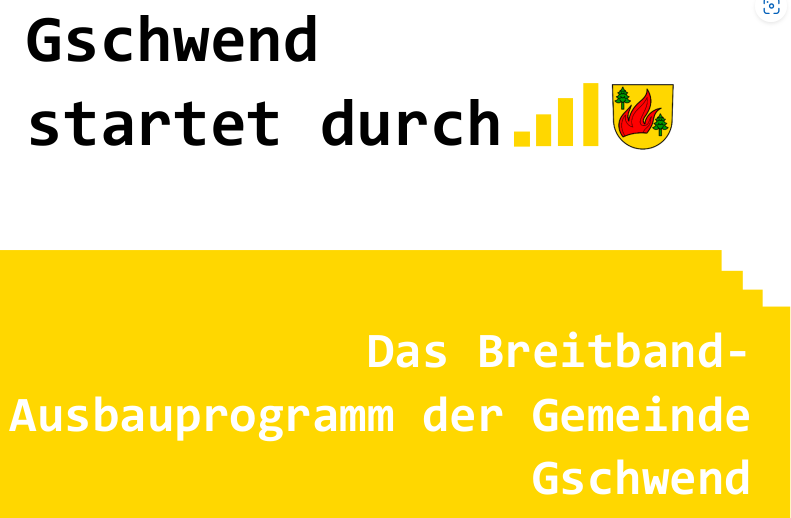 Breitbandausbau auf Gemeindegebiet – aktueller Stand