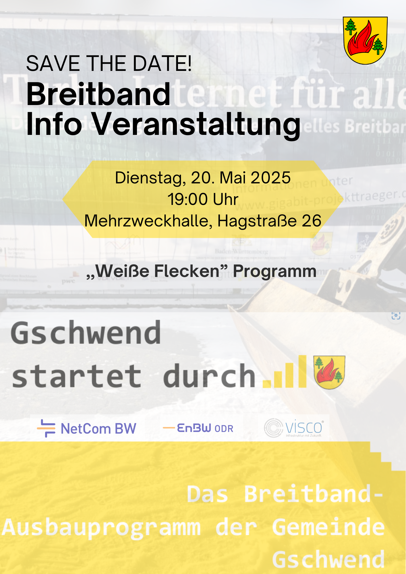 Save the Date!- Info Veranstaltung Breitband